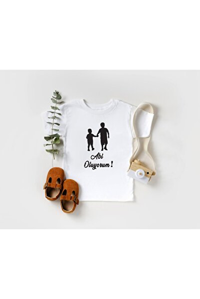 Niles Baby design for baby Abi Oluyorum Yazılı Kısa Kol Tişört