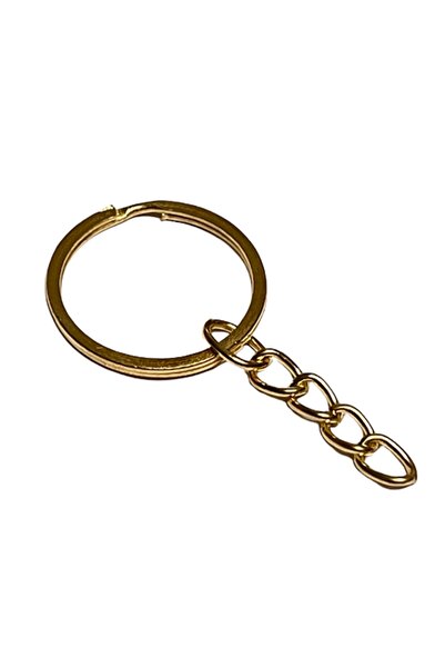 EleganTShoP سلسلة مفاتيح على شكل حلقة مسطحة بسمك 5 سم