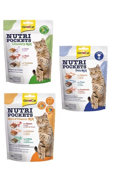 Gimcat Malt Multivitamin-sea-country Mix 150 Gr 3 Lü Set