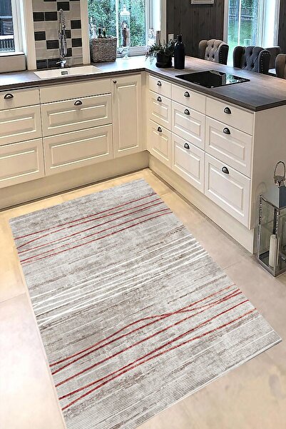 stylehome Kaymaz Tabanlı Dijital Baskılı Mutfak Halısı