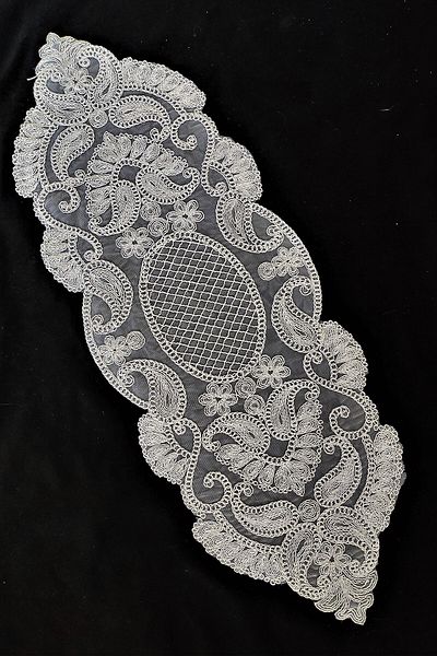 Çt Çeyizci Tekstil French Lace Single Runner - Τραπεζάκι σαλονιού, Επιτραπέζιο και Δρομέας Προίκας