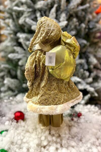 Huzur Party Store Διακοσμητικό 45 εκ. Άγιος Βασίλης Χρυσό Χρυσό Κίτρινο Χρώμα Πρωτοχρονιάτικο Πρωτοχρονιάτικο Στολίδι