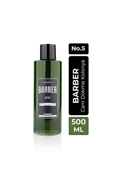 Barber Kolonya 500 ml No.5 Klasik Seri Cam Şişe