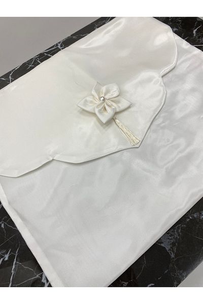 AYHANHOME Pearl Embroidered Monaray Shiny Satin Dowry Box Luxury Envelope Bundle