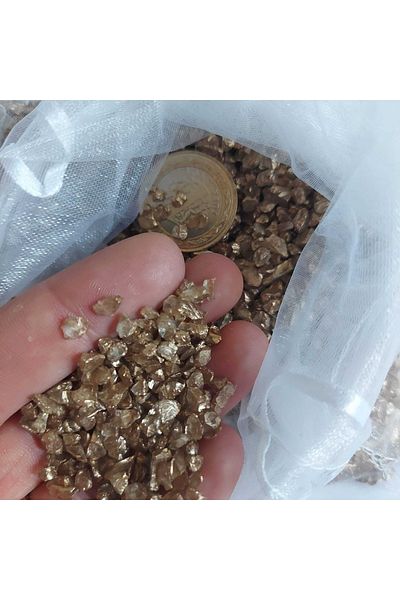 Aker Hediyelik 650gr Χρυσό Χρώμα Διακοσμητικό Σπασμένο Γυαλί - Εποξειδικά Σπασμένα