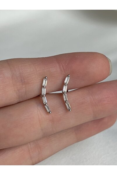 BY DİLEK ÇETİN ACCESSORY Çelik Baget Taşlı Kıkırdak Helix Tragus Piercing (1a...