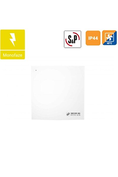 Soler&Palau Soler Palau Decor-300 C Design Mini Aksiyel Banyo Wc Fanı (HAVALANDIRMA FANI)