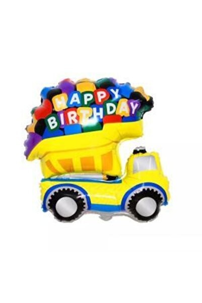 kidspartim بالون عيد ميلاد سعيد على شكل شاحنة فويل 80 سم