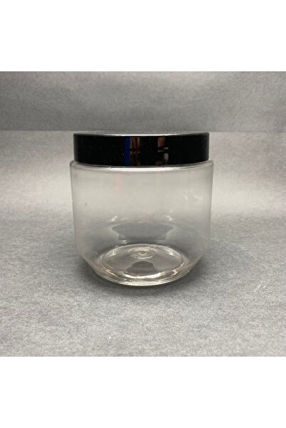 Pause Art Home 500 Cc Pet Kavanoz - Siyah Plastik Kapaklı - 500 Ml Plastik Ka...