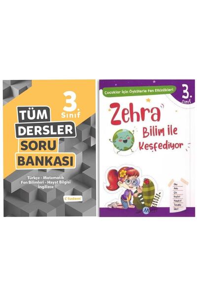 Tudem Yayınları 3. Sınıf Tüm Dersler Soru Bankası + Zehra Bilim Ile Keşfediyor
