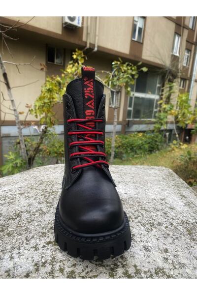 MOTTİ KİDS CLUB Hakiki Deri Çift Renk Bağcıklı Ortopedik Kız Çocuk Bot