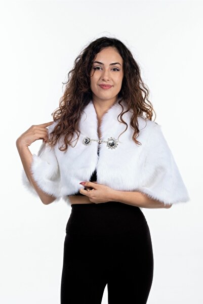 KürkZone Kadın Gelin Abiye Kürk Etol Bolero