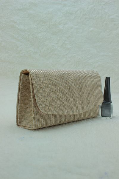 Sh Poly Βραδινό φόρεμα τσάντα Clutch Portfolio με λουράκι ώμου και τσάντα Çupra Gold 2023