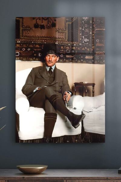 Decovetro Tablou din sticlă Ataturk Decorativ