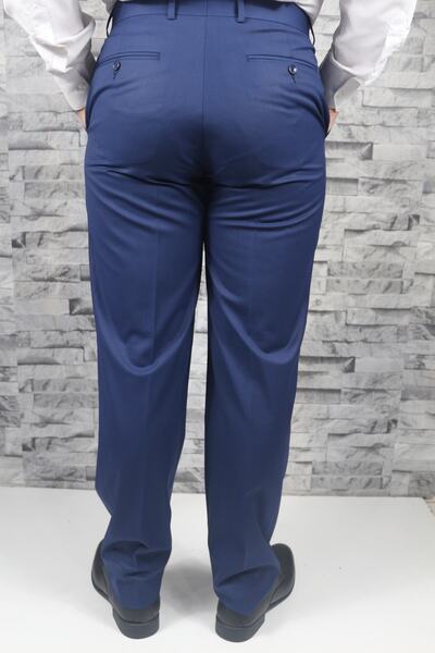 Bilgiçler Erkek Kılasik Kesim Kumaş Pantolon Mavi