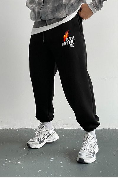 prtnc protonic Μαύρο φούτερ με στάμπα Unisex Dont Hurt Me