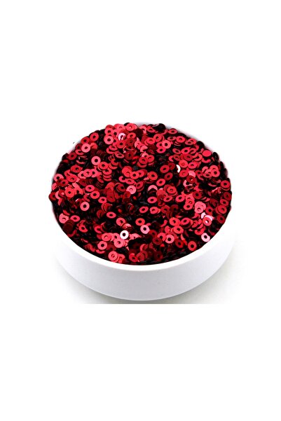 yfhobi 10 Gram- 4 Mm Plastik Payet Pul Ortadan Delik Güpür, Takı, Kumaş Ve Süsleme Pulu, 10 Gram? 2000 Adet