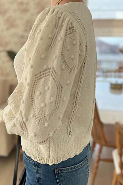 FEMELLE Women's Boat Neck New Season Standard Size Knitted Knitwear Sweater