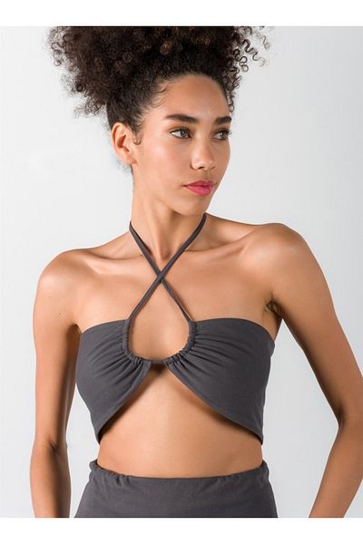 Barine Anthracite Wrap Top Women's Bustier