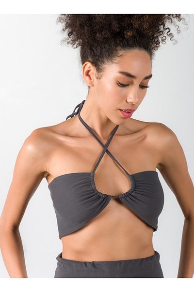 Barine Anthracite Wrap Top Women's Bustier