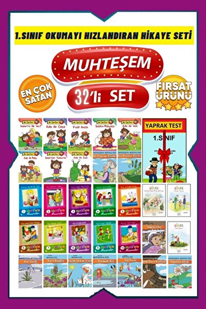GÖNÜL YAYINCILIK 1.sınıflar Için Okumayı Sevdiren 32 Adet Hikaye Kitabı (kutu...