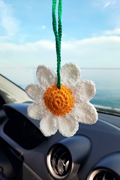 Neşeli Oyuncak Papatya, Araba Askı Aksesuarları, Oto Dikiz Aynası Süsü Sevdik...