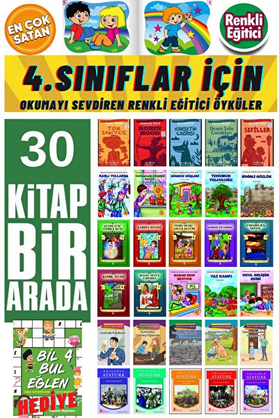 GÖNÜL YAYINCILIK 4.sınıflar Için 30'lu Hikaye Kitabı Seti