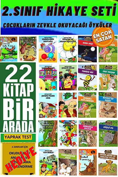 GÖNÜL YAYINCILIK 2.sınıf Çocukların Zevkle Okuyacağı 10'lu Hikaye Seti(EN ÇOK...