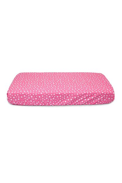 BabyMeva Baby Meva Pink Star Fitted Baby Bedsheet