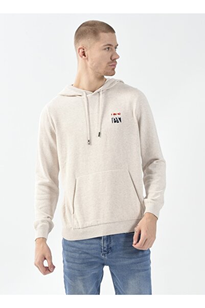 U.S. Polo Assn. Ecru Men's Sweater - Herman Hood Collar