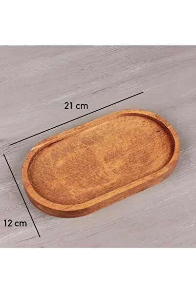 Kitchen Pembelia Doğal Ahşap Stand Amber Yağlık Amber Sabunluk Damlatmaz Yağd...