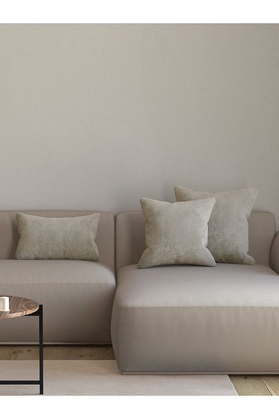 Pastel Velvet Textured Linen Color Throw Pillow Pillow Case Suitable For Freedom Series Punch