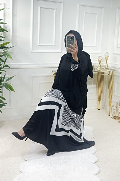 Aşkı Endam Costum cu fustă Paradise Plus Size - Negru