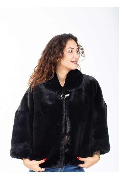 KürkZone Büyük Beden Broşlu Abiye Ve Gelin Bolero