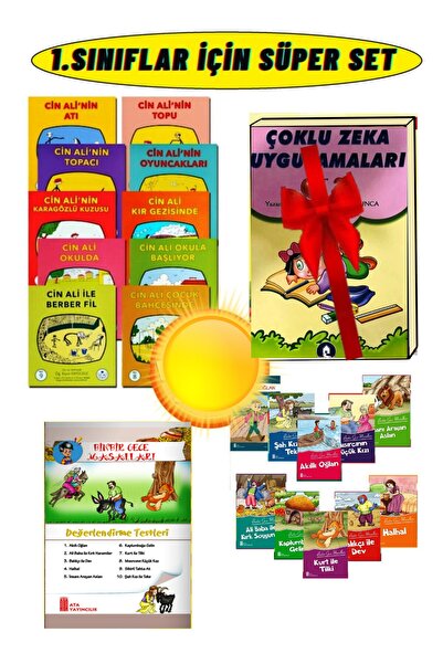 GÖNÜL YAYINCILIK Cin Ali Hikaye Seti 10 Kitap +1.sınıf Hızlı Okuma+10 Adet Hi...