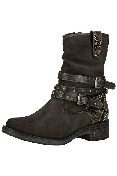 Mustang Stiefelette - Grau - Flacher Absatz