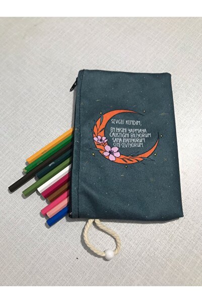 owl bag Dragă Sine Slogan Design Pânză Suport stilou-portofel