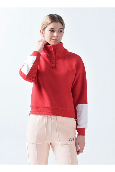 ECKO UNLTD Ecko Unlimited Women's Sweatshirt - Stand Collar, Red, Lesli