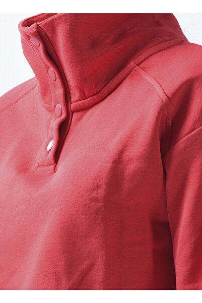 ECKO UNLTD Ecko Unlimited Women's Sweatshirt - Stand Collar, Red, Lesli