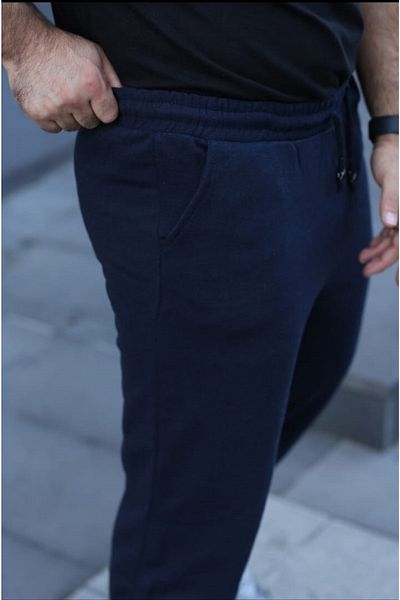 FATELLA Men's 2 Thread Combed Cotton Elastic Waist Tracksuit Bottoms