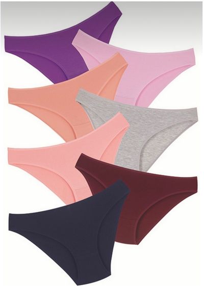 Poli Underwear 7 Pcs Classic 100% Cotton Women's Panties King Size Women's  Panties - Trendyol