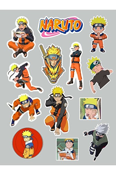 BENİMSER REKLAM Naruto Anime 13'lü Sticker Paketi