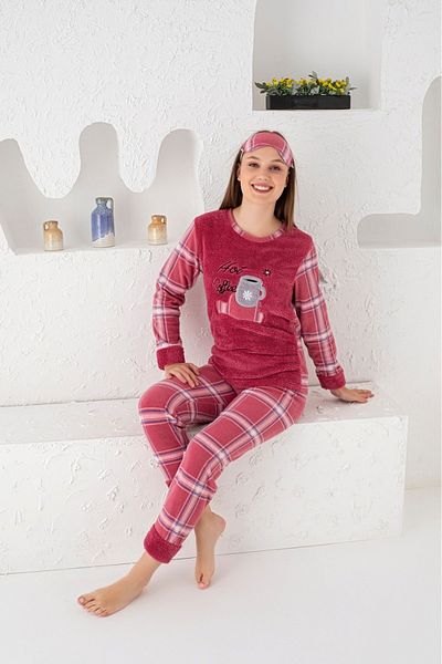 Asel Set de pijamale de pluș pentru femei