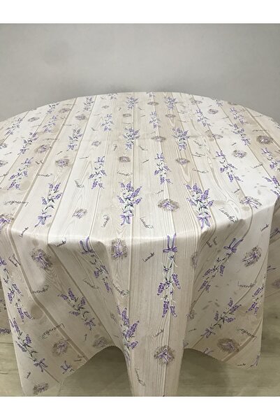 yukselhalimefrusat Muşamba Astarlı Masa Örtüsü Yuvarlak 140cm