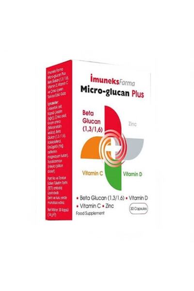 Imuneks Micro-glucan Plus Beta Glukan 30 Kapsül