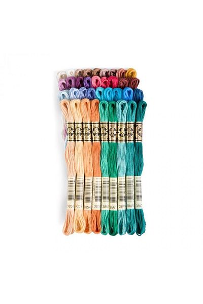 Dmc Muline Embroidery Thread, Cross Stitch Thread Set 35 Pieces
