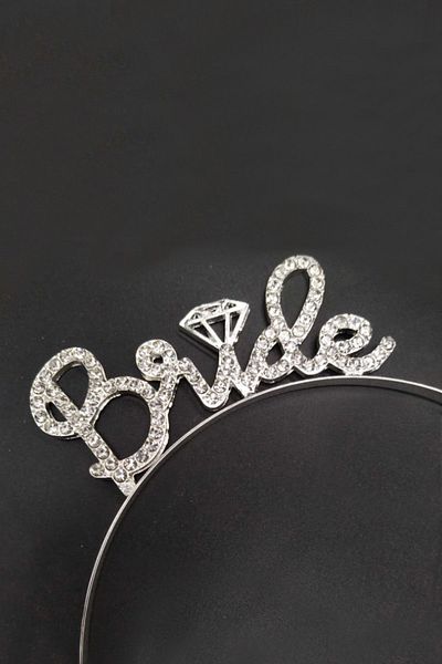 Chavin Diamond Jewelled Wedding Dress Crown - Wedding Crown Em21by