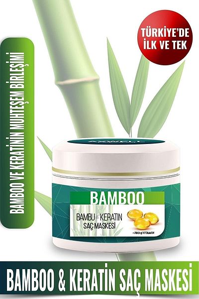 AXWELL Premium Bamboo & Keratin Long and Strong Anti-Shedding Hair Mask - 200ml