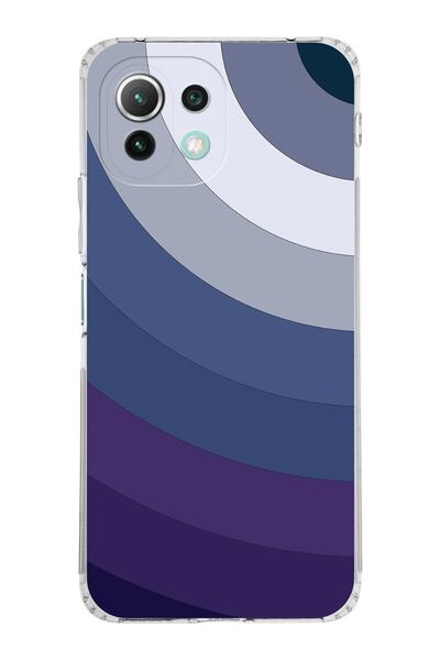 PrintiFy Xiaomi Mi 11 Lite Kamera Korumalı Kapak Renk Cümbüşü Tasarımlı Şeffa...