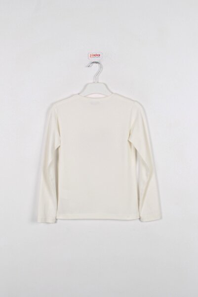 incity Girl's Sequin Embroidered Red Sweatshirt with Glasses Detail